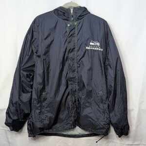 NFL Seattle Seahawks Dark Blue Raincoat
